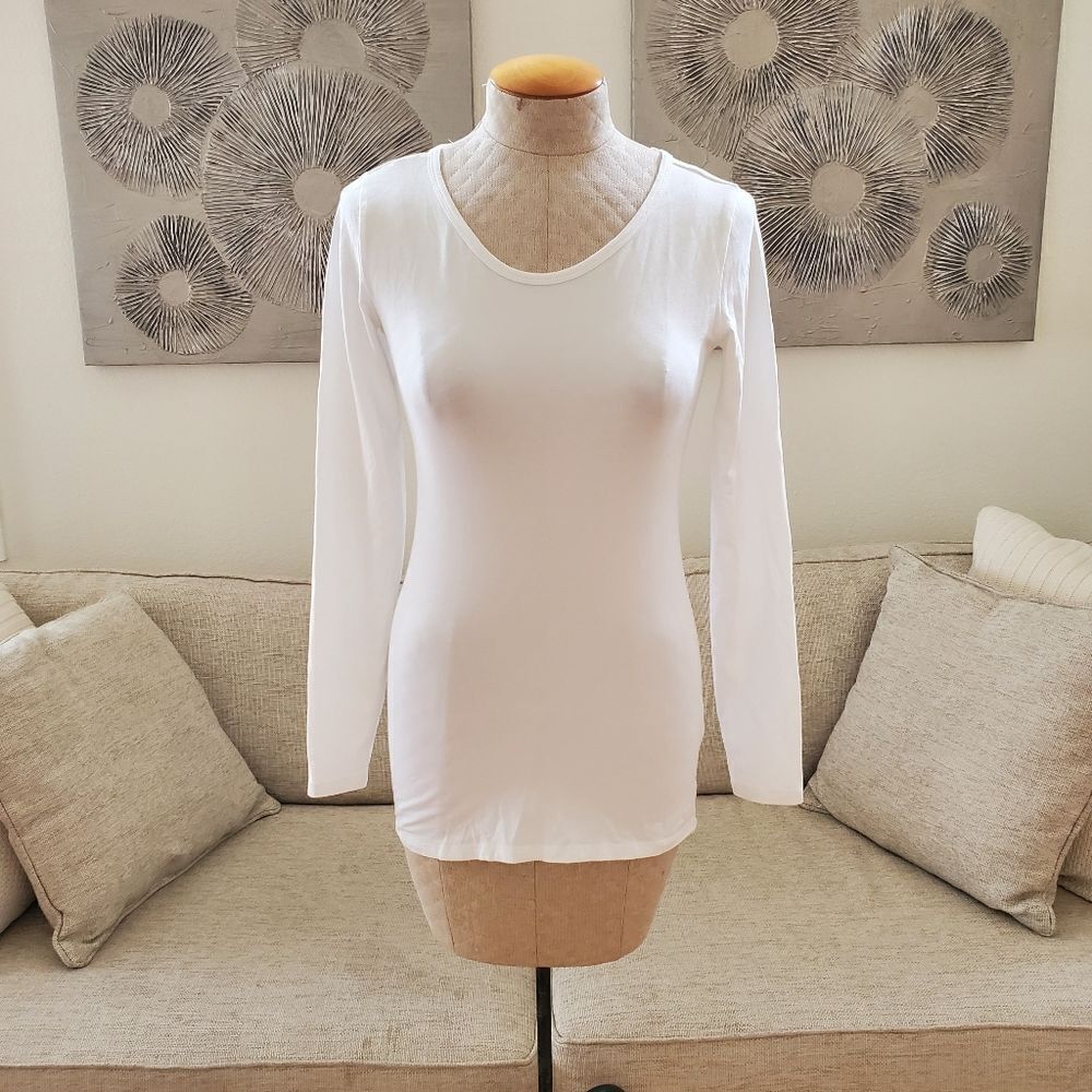 Peruvian Connection Pima Cotton Long Sleeve Top sz Xs